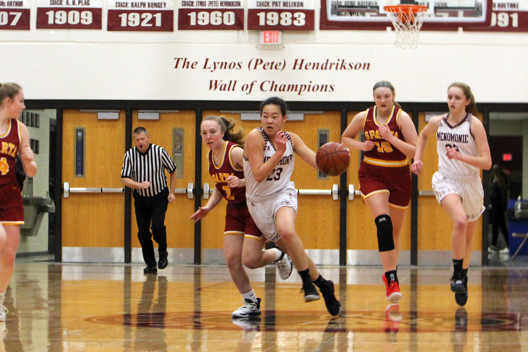 Sparta at Menomonie girls basketball 2-25-20